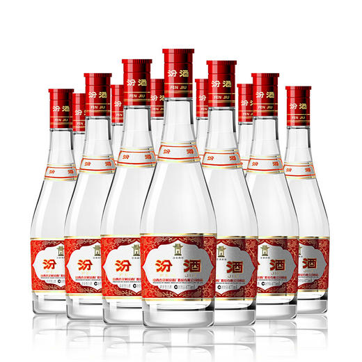 汾酒 红盖 玻汾 清香型 42度 475ml*12瓶 整箱装 商品图1