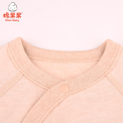 棉果果春秋款新疆彩棉纯棉男童女童上衣磨毛汗布偏襟上衣M101111121029 商品图3