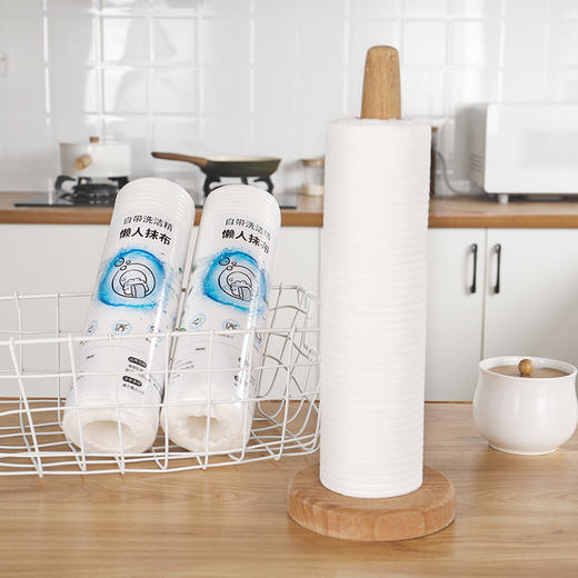 自带洗洁精懒人抹布干湿两用家务用清洁厨房用品加厚一次性无纺布洗碗布 商品图0