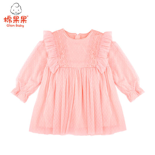 棉果果春秋女童氨棉汗布纱纱连衣裙M122700421106 商品图1