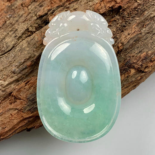 派瑞翡翠 翡翠挂件 糯冰种 飘翠 商品图1