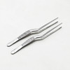 不锈钢镊子尖头圆头有齿多肉加厚枪型加硬直头弯头镊子工具14cm 商品缩略图1