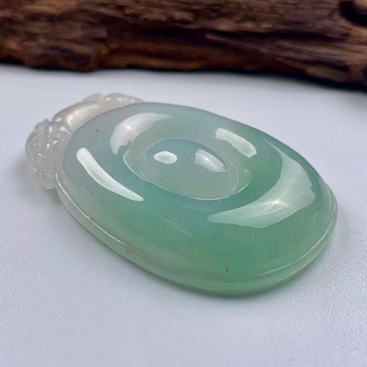 派瑞翡翠 翡翠挂件 糯冰种 飘翠 商品图3