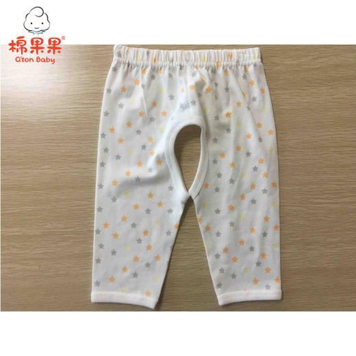 棉果果春秋季有机棉纱内衣开裆长裤M101200220034 商品图0
