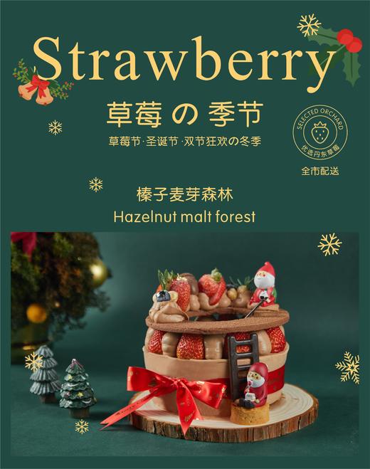 榛子麦芽森林 (采用丹东草莓制作) 商品图0