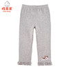 棉果果春秋款女童路路加磨毛螺纹打底裤M122206221067 商品缩略图1