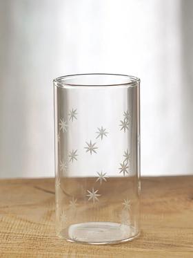 伽罗 JALO 星星刻花高硼玻璃杯