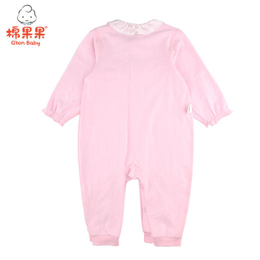 棉果果春秋款内衣女童磨毛汗布对开连体衣连身衣哈衣M121722221007 商品图1