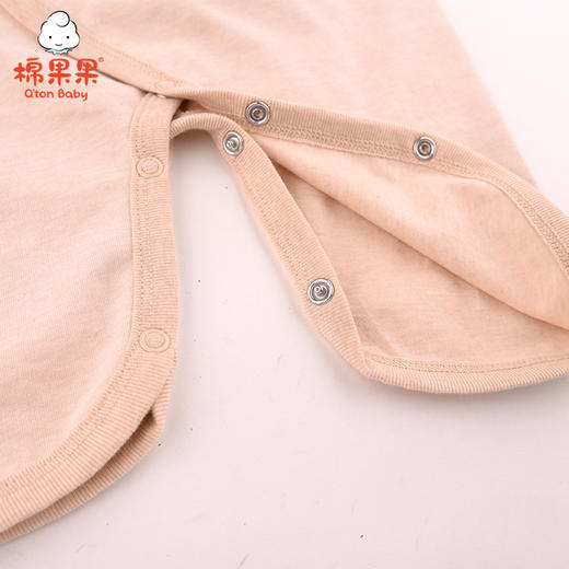 棉果果春秋款新疆彩棉纯棉男童女童磨毛汗布蝴蝶连体衣连身衣哈衣M101726121030 商品图3