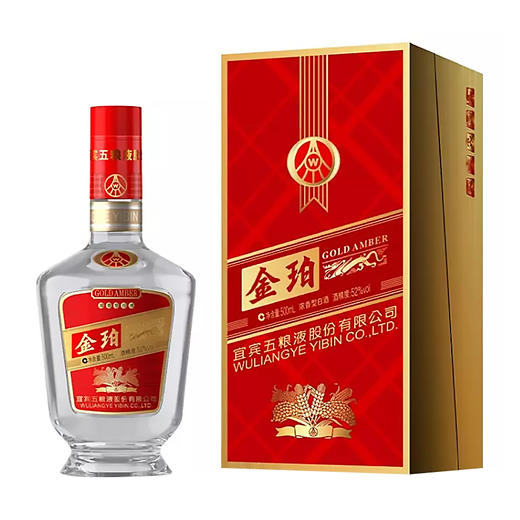 【长期有货】五粮液金珀手工盒 52度浓香型白酒 整箱6瓶*500ml包邮 商品图3