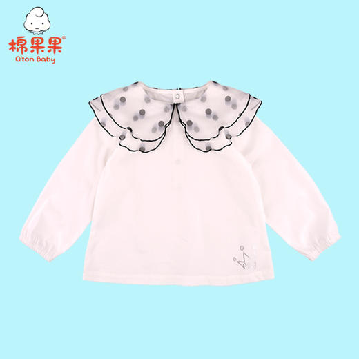 棉果果春秋款女童上衣梭织棉布长袖衬衫M122150221096 商品图1