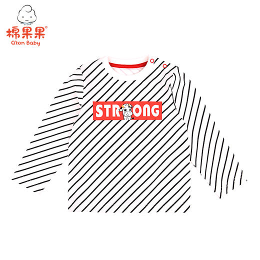 棉果果春秋季男童上衣氨棉汗布套头T恤M112140221075 商品图1