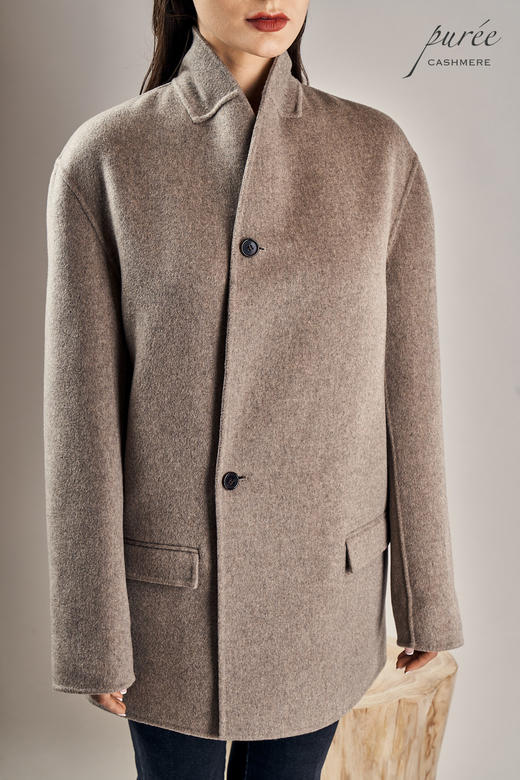 #0901 「THE FRENCH BLAZER」100% CASHMERE 法式一粒扣短大衣 商品图6