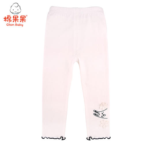 棉果果春秋款女童路路加螺纹打底裤M122206221108 商品图1