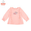棉果果春秋女童上衣磨毛汗布飞边T恤M122140221097 商品缩略图1