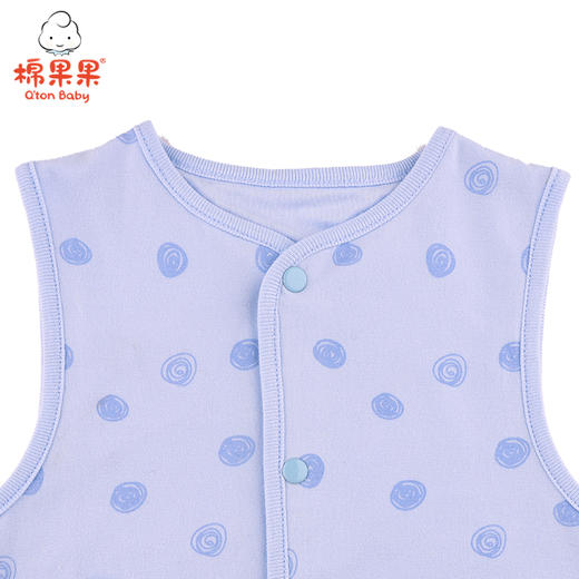 棉果果春秋款内衣男童女童挂里磨毛汗布马夹M101171221013 商品图3