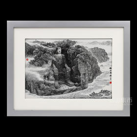 【成都印钞】佛佑平安（乐山大佛）银版画