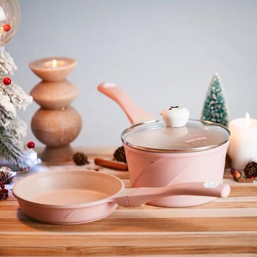 韩国didnika迪迪尼卡乖乖熊辅食锅小奶锅煎锅套装 商品图2