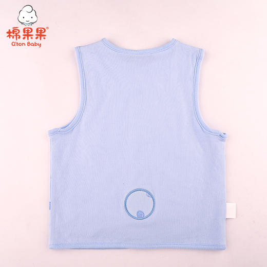 棉果果春秋款内衣男童女童挂里磨毛汗布马夹M101171221013 商品图2