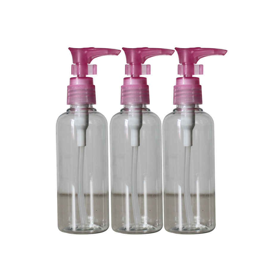 透明小压瓶100ml 化妆瓶 化妆品分装瓶 精油瓶 小塑料瓶分装瓶