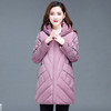 YWE  11413时尚绣花气质羽绒棉加厚保暖棉服 商品缩略图2