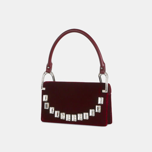 Deco Line Shoulder Bag 红丝绒方形包 商品图2