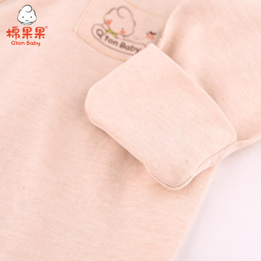 棉果果春秋款新疆彩棉纯棉男童女童上衣磨毛汗布偏襟上衣M101111121029 商品图1