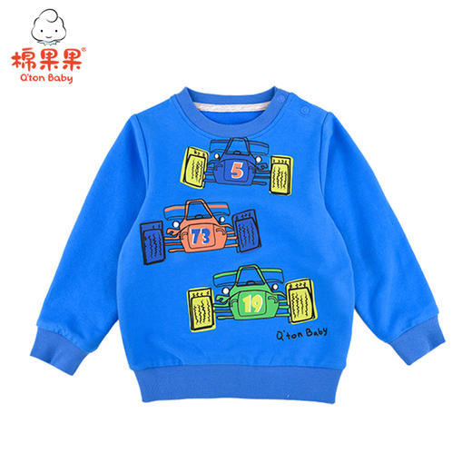 棉果果春秋季男童上衣小毛圈圆领卫衣M112180221080 商品图0