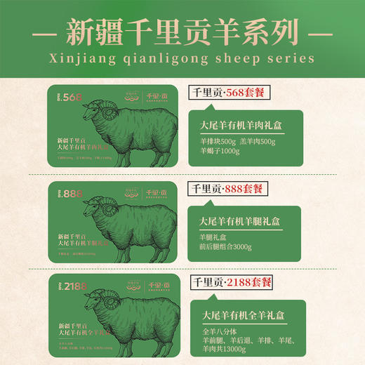 熊猫有礼巨献 | 新疆千里贡羊肉卡 精选大尾羊羔羊 天然牧场游牧 商品图1