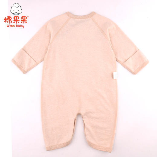 棉果果春秋款新疆彩棉纯棉男童女童磨毛汗布蝴蝶连体衣连身衣哈衣M101726121030 商品图1