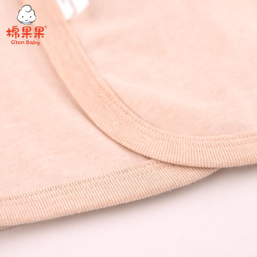 棉果果春秋款新疆彩棉纯棉男童女童上衣磨毛汗布偏襟上衣M101111121029 商品图2