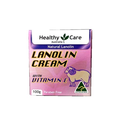 【海外直邮】Healthy Care 天然VE葡萄籽面霜绵羊油 100g 商品图0