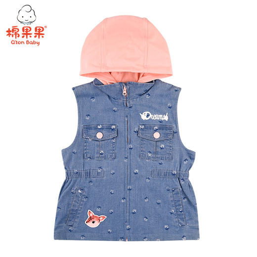 棉果果春秋季女童马夹马甲M122171221101 商品图0