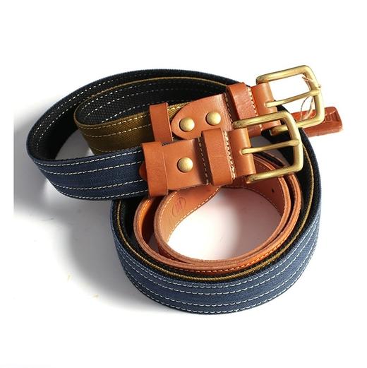 猫太推荐--男女同款，帆布+植鞣牛皮腰带 商品图1