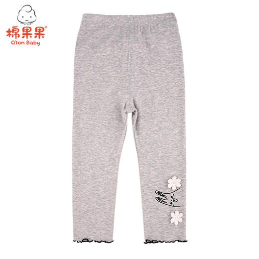 棉果果春秋款女童路路加螺纹打底裤M122206221108 商品图2