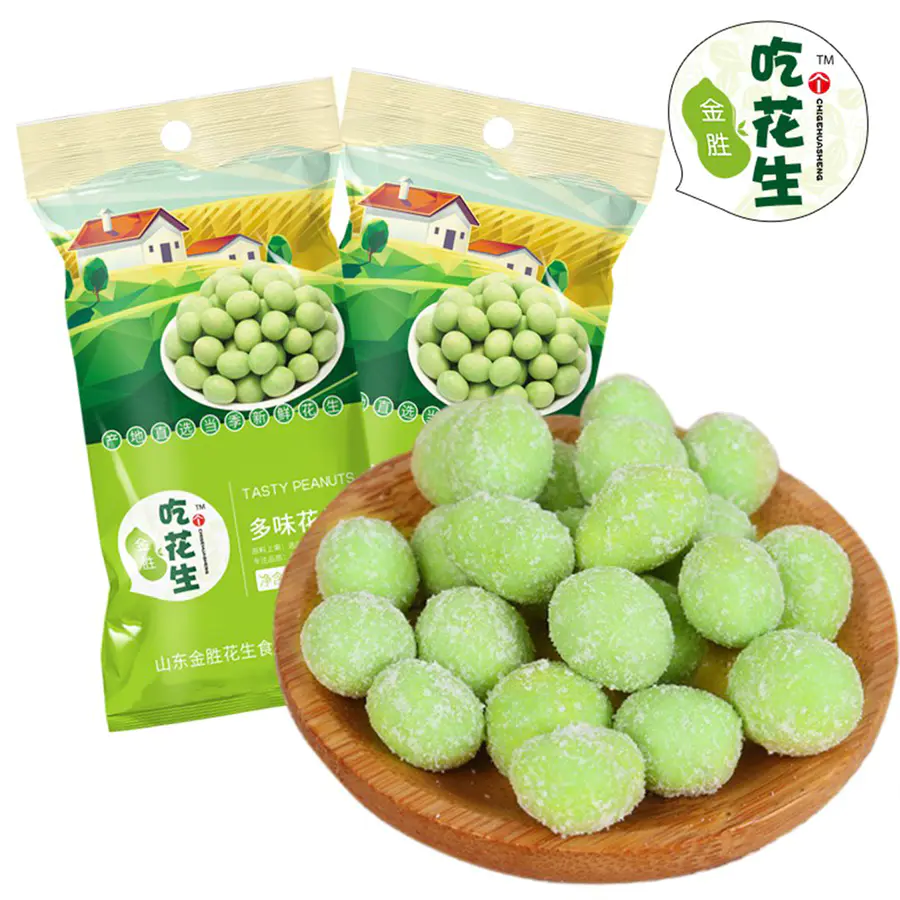 克拉湾内购福利 金胜多味花生80克 5包 芥末味 尊享