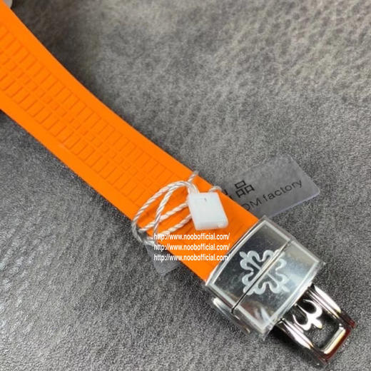 OM百达fei丽时尚手雷计时腕表5968A-001。内径40mm，直径42.2毫米，橡胶表带，透底，自动机械机芯，男士腕表 商品图3