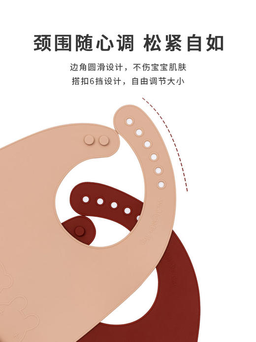 澳洲wemightbetiny宝宝围兜婴儿防水吃饭硅胶围兜儿童吃饭围饭兜 商品图1
