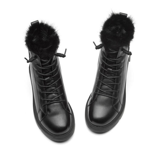 西村名物牛皮薄绒潮流时尚马丁靴X20DS43331 商品图4