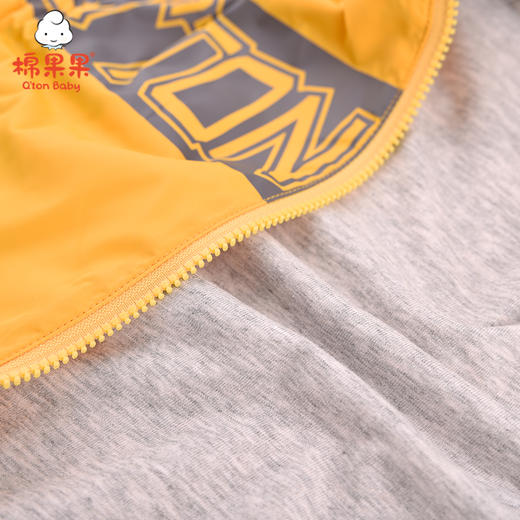 棉果果春秋季男童挂里撞色连帽梭织马夹M112171221123 商品图3