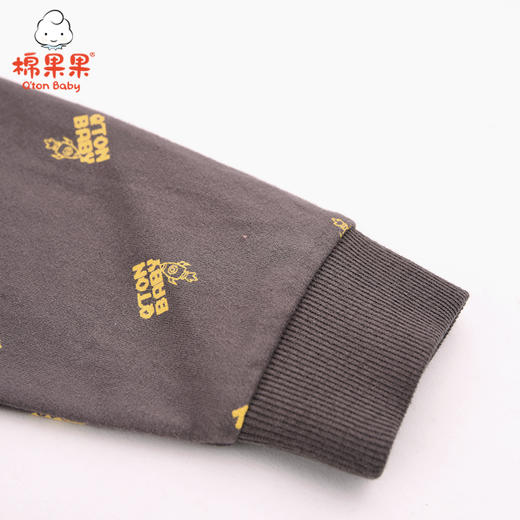 棉果果春秋季男童上衣小毛圈长袖连帽卫衣M112182221122 商品图4