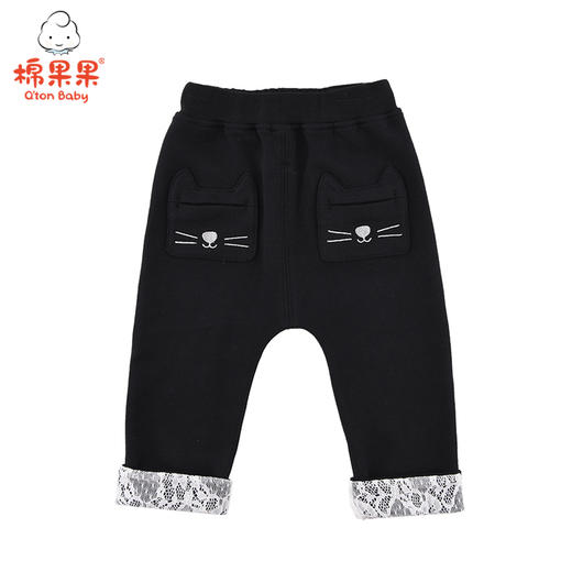 棉果果春秋季女童大毛圈长裤M322200219459 商品图0