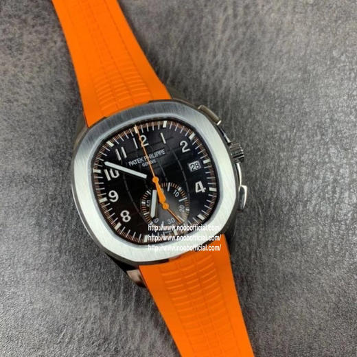 OM百达fei丽时尚手雷计时腕表5968A-001。内径40mm，直径42.2毫米，橡胶表带，透底，自动机械机芯，男士腕表 商品图1