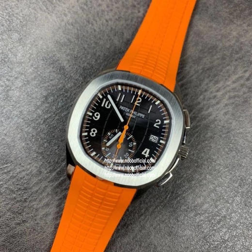 OM百达fei丽时尚手雷计时腕表5968A-001。内径40mm，直径42.2毫米，橡胶表带，透底，自动机械机芯，男士腕表 商品图2