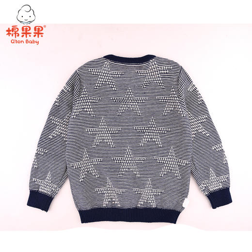 棉果果春秋季男童纯棉线对开毛衣M112161221087 商品图2