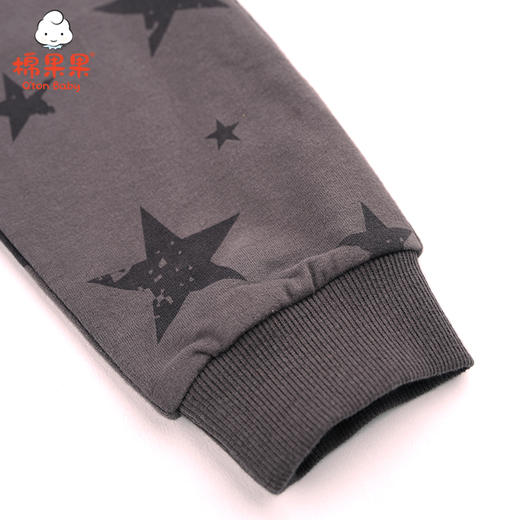 棉果果春秋季男童满印小毛圈针织长裤裤子M112200221130 商品图2