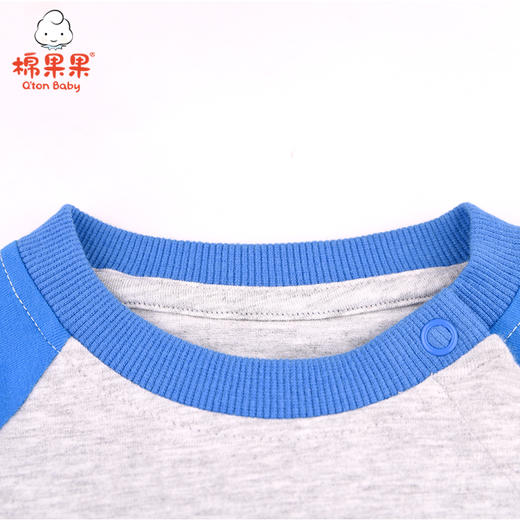 棉果果春秋季男童上衣氨棉汗布套头T恤M112140221076 商品图2