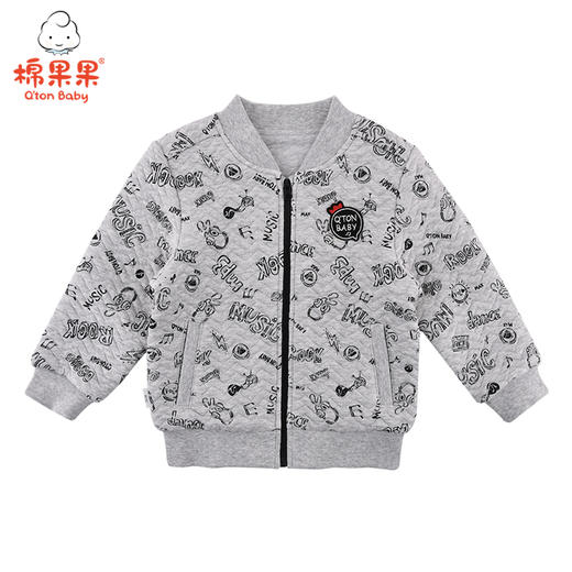 棉果果春秋季男童空气层挂里印花外套 M312100619509 商品图0