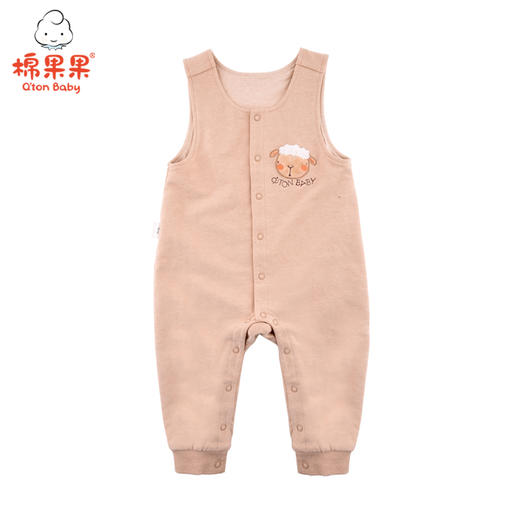 棉果果春秋季新疆彩棉男童女童背带裤M301204119413 商品图0