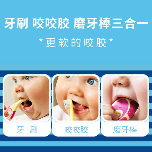 挪威Jordan婴幼儿童婴童牙刷牙膏0-1-2-3-6-9岁（颜色随机） 商品图2
